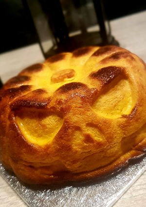 Une photo de Flan potimarron noix de coco d'Halloween