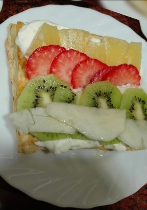 Una foto de ~Tartaleta de Hojaldre con frutas~ 🌹