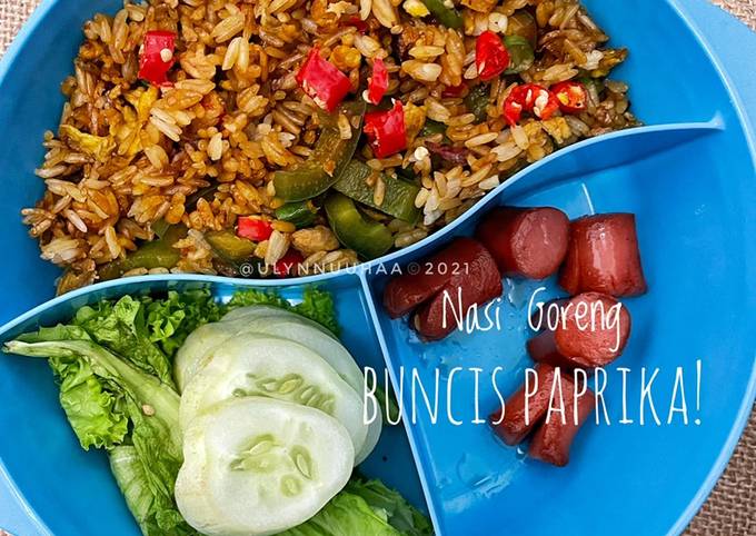 Langkah Mudah untuk Menyiapkan Nasi Goreng Buncis Paprika! yang Enak