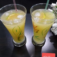 A picture of Orange cucumber mocktails totally mind refreshing drinks.