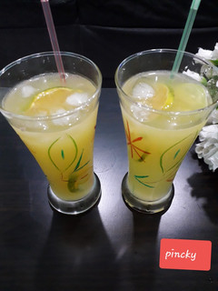 A picture of Orange cucumber mocktails totally mind refreshing drinks.