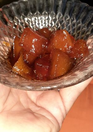 Una foto de Papaya en almíbar