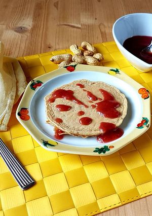 Foto di Pancakes alla farina di arachidi senza zucchero