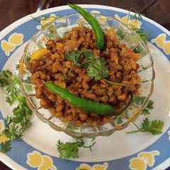 A picture of Green moong ki sabji.