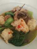 Bakso mercon sawi