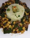 Guiso de elote seco y porotos negros