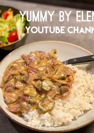 A picture of How to Make Mushroom Stroganoff l Easy and Delicious 20-minute Dinner l Vegetarian.