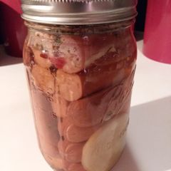 A picture of Pickled sausage.