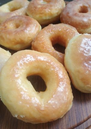 Foto resep Donat tepung protein sedang, glaze home made