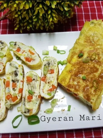 Cara Gampang Membikin Resep Gyeran - Mari /Telur Dadar Korea yang Lezat Anti Ribet, Menggugah Selera