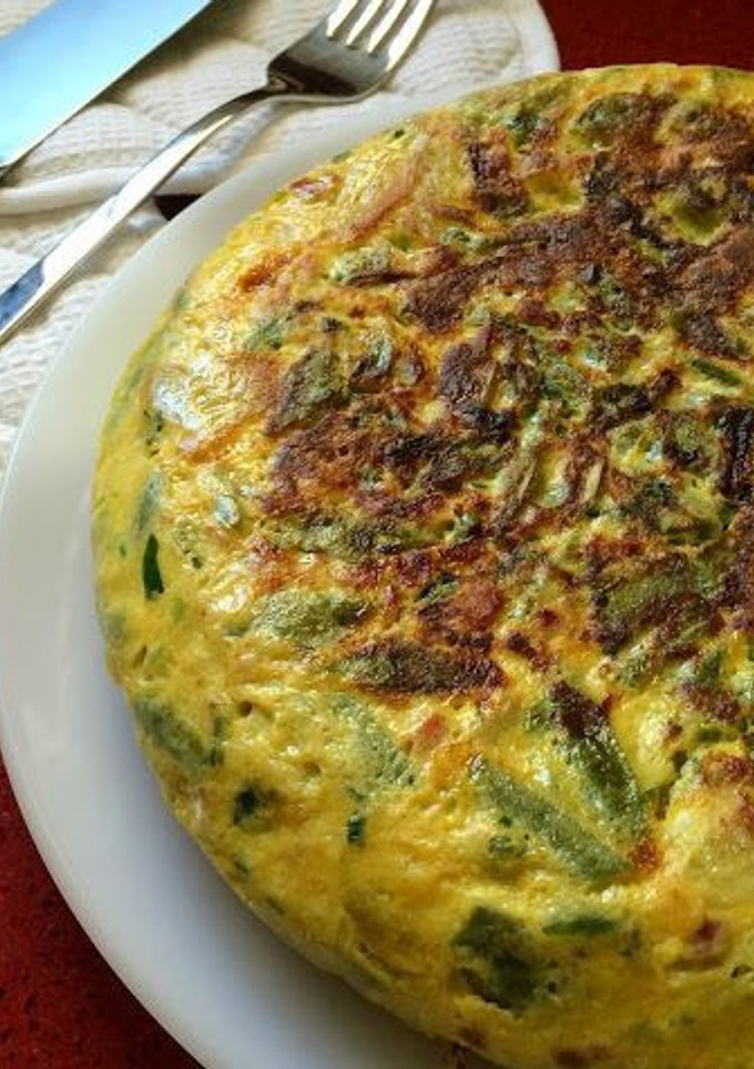 Una foto de Tortilla de espárragos trigueros