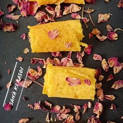 A picture of Besan sweet pancake.