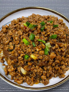粉絲炒肉碎「螞蟻上樹」 的食譜成品照片