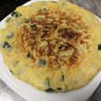 Tortilla de calabacín y cebolla