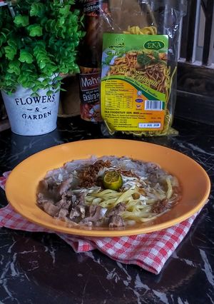 Gambar MI SANGGUL + MEEHOON SUP DAGING SIMPLE