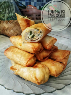 Foto resep Lumpia isi tahu sayur