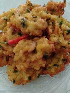 Foto resep Dadar jagung udang simple