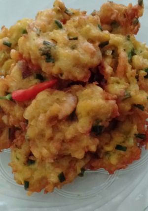 Foto resep Dadar jagung udang simple