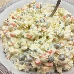 A picture of Russian salad.