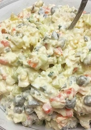 A picture of Russian salad.