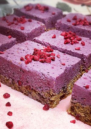 Nyers málnáskocka (vegán) recept fotója