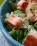   Salamon caesar salad