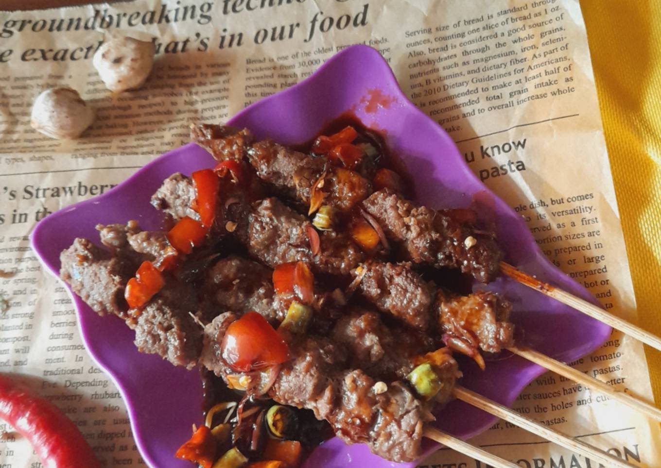 Sate Maranggi (daging sapi)
