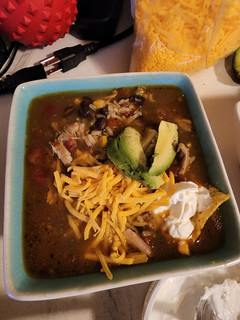 A picture of Chicken Tortilla Soup.