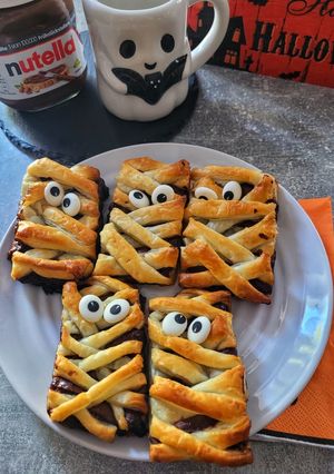 Nutellás múmiák recept fotója