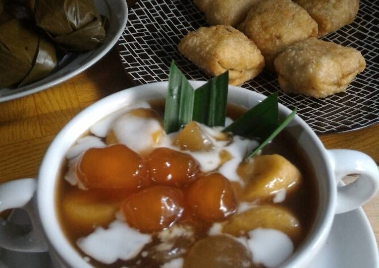 resep cara membuat Kolak cenil labu mix piskol