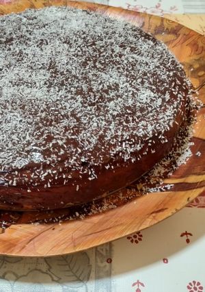 Una foto de Bizcocho de zanahoria con chocolate