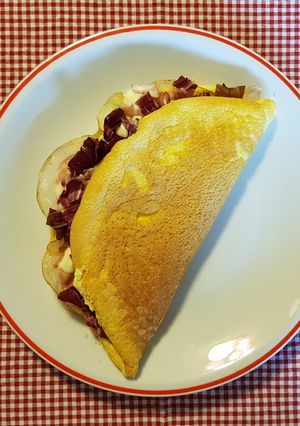 Foto di Omelette fluffy con pancetta