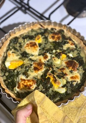 Una foto de Tarta de acelga cremosa