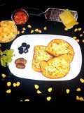 Cheese corn garlic bread