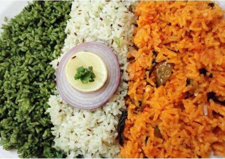 Recipe of Super Quick Homemade Tricolour Rice