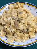 Creamy Mushrooms Farfalle Pasta