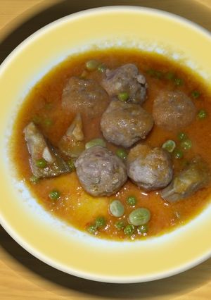 Foto principal de Albóndigas en menestra