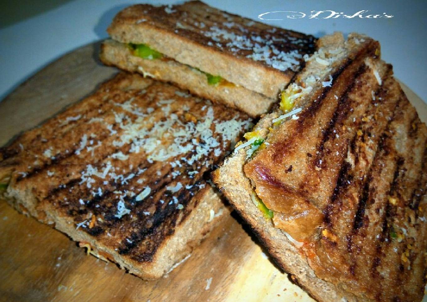 Veg-peanut sandwich