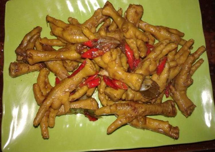 Tumis ceker saos tiram