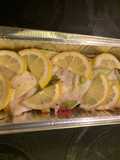 BBQ fish and vegetable