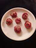 Beetroot rose vapa pitha
