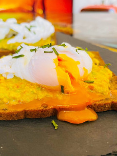 A picture of Poached Egg and Avocado Toast.