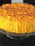 Torta de coco y dulce de leche