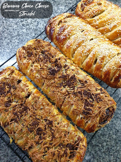 Foto resep Banana Choco Cheese Strudel