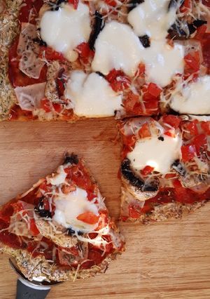Une photo de Pizza courgette