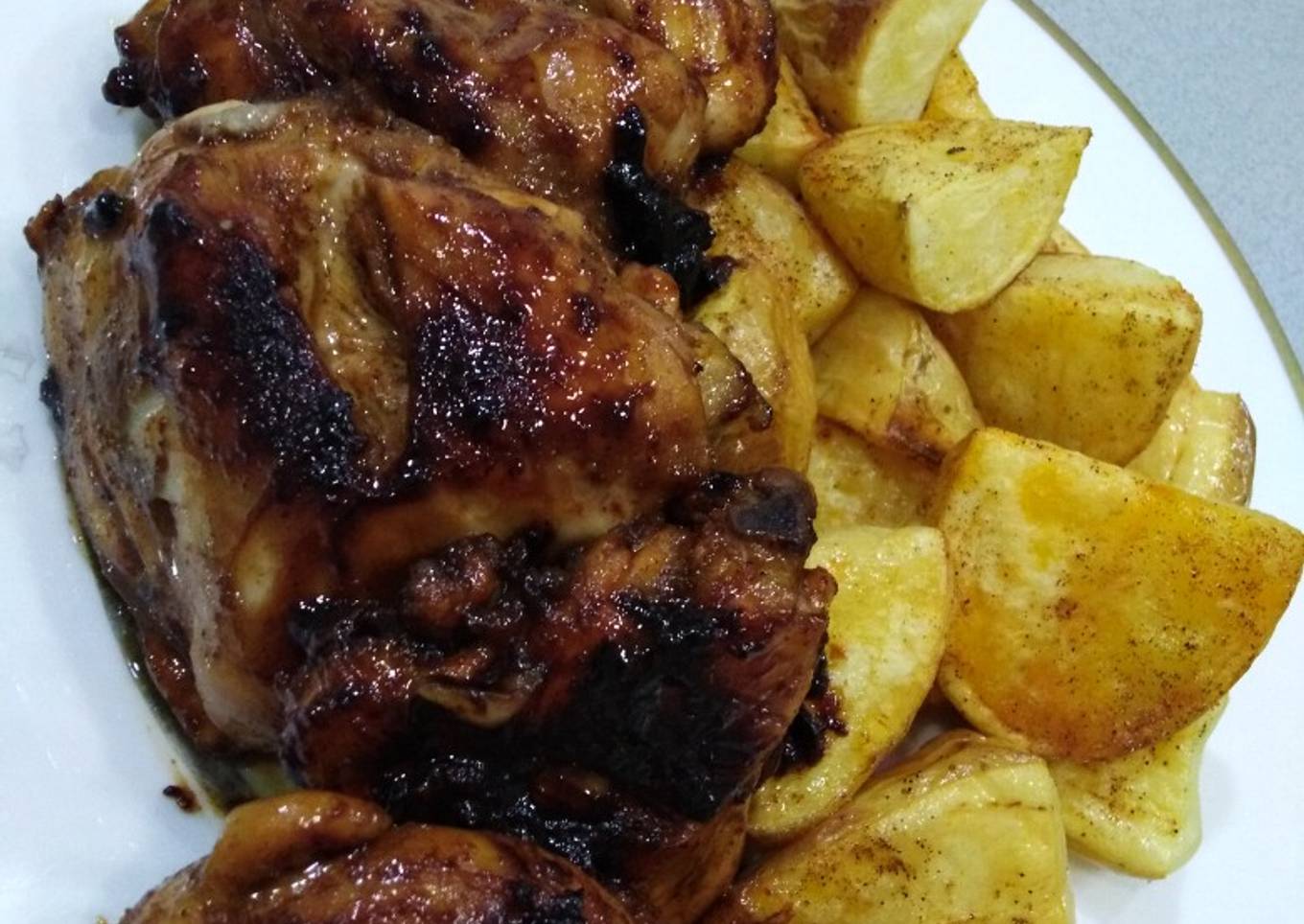 Chicken and Glazed Potatoes