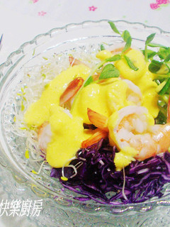 【oster營養管家調理機】優格芒果鮮蝦沙拉 的食譜成品照片