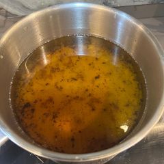 A picture of Clean your Frying Oil - Chef Hack - its expensive now and this is so simple and works !!! - ENJOY :P.