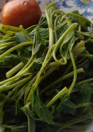 Hình của món Rau lang luộc.
