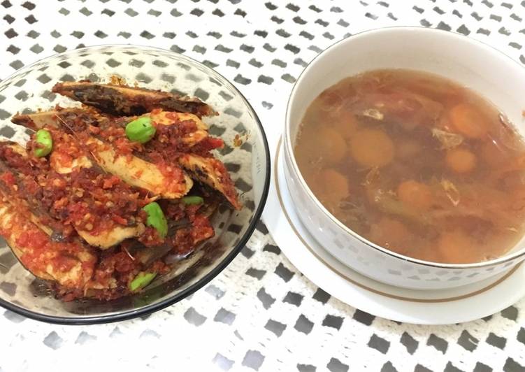 Sop Kacang Merah + Ikan Tongkol Balado
